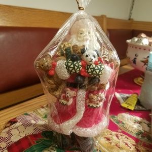 Vintage Santa candle